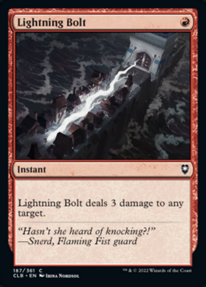 Lightning Bolt [Commander Legends: Battle for Baldur's Gate] | Black Swamp Games