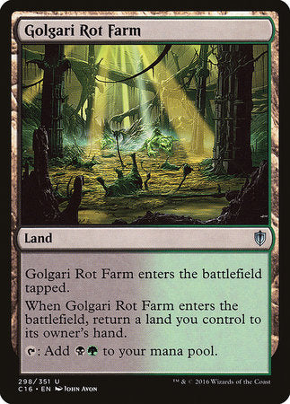 Golgari Rot Farm [Commander 2016] | Black Swamp Games