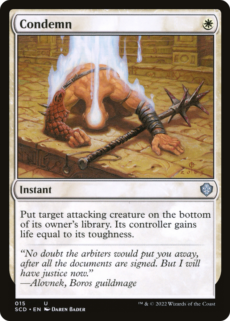 Condemn [Starter Commander Decks] | Black Swamp Games