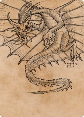 Ancient Gold Dragon Art Card (44) [Commander Legends: Battle for Baldur's Gate Art Series] | Black Swamp Games