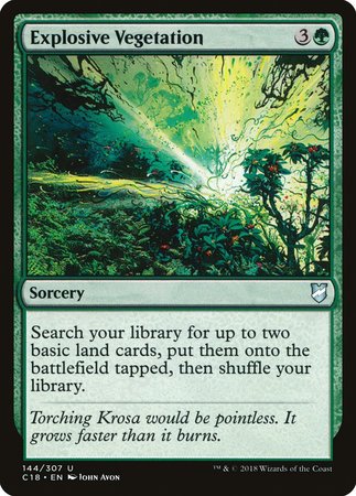 Explosive Vegetation [Commander 2018] | Black Swamp Games
