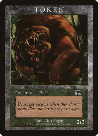Bear Token (Onslaught) [Magic Player Rewards 2003] | Black Swamp Games