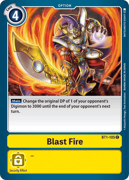 Blast Fire [BT1-105] [Release Special Booster Ver.1.0] | Black Swamp Games