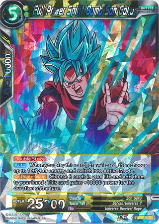 Full Power Spirit Bomb Son Goku (Shatterfoil) (TB1-075) [Dragon Brawl] | Black Swamp Games