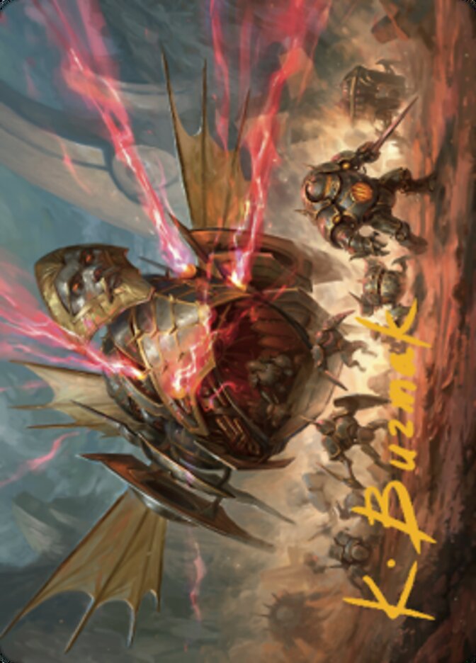 Liberator, Urza's Battlethopter Art Card (Gold-Stamped Signature) [The Brothers' War Art Series] | Black Swamp Games
