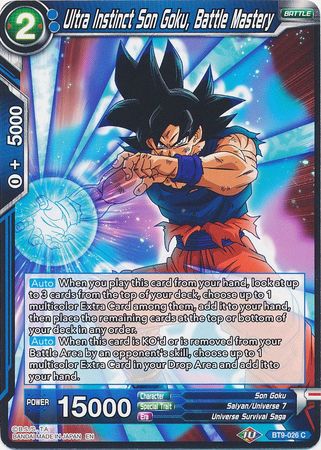 Ultra Instinct Son Goku, Battle Mastery [BT9-026] | Black Swamp Games