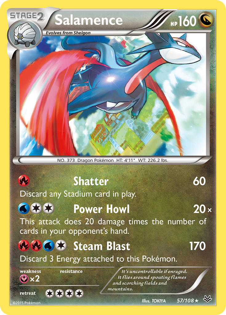 Salamence (57/108) [XY: Roaring Skies] | Black Swamp Games