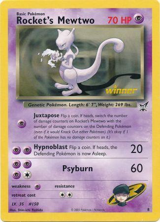 Rocket's Mewtwo (8) (Jumbo Card) [Best of Promos] | Black Swamp Games