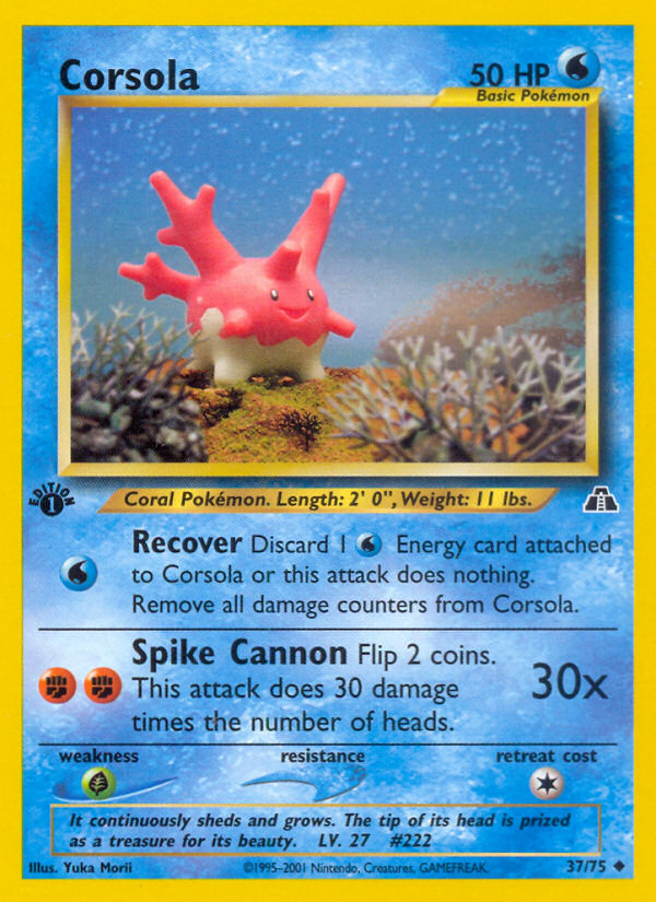 Corsola (37/75) [Neo Discovery 1st Edition] | Black Swamp Games