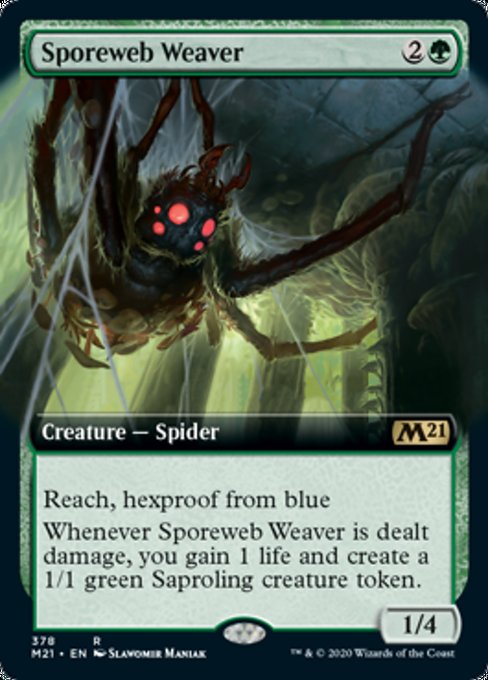 Sporeweb Weaver (Extended Art) [Core Set 2021] | Black Swamp Games