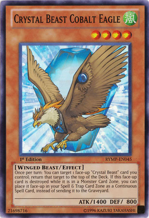 Crystal Beast Cobalt Eagle [RYMP-EN045] Super Rare | Black Swamp Games