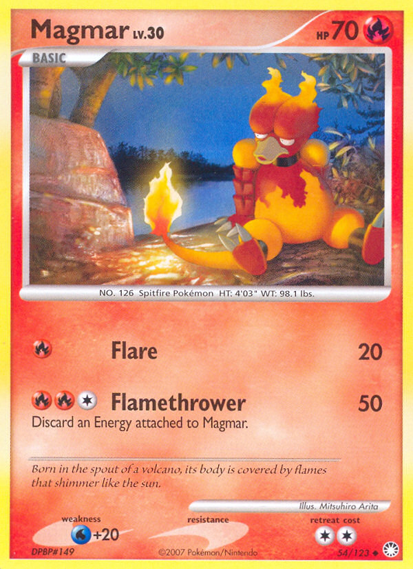 Magmar (54/123) [Diamond & Pearl: Mysterious Treasures] | Black Swamp Games