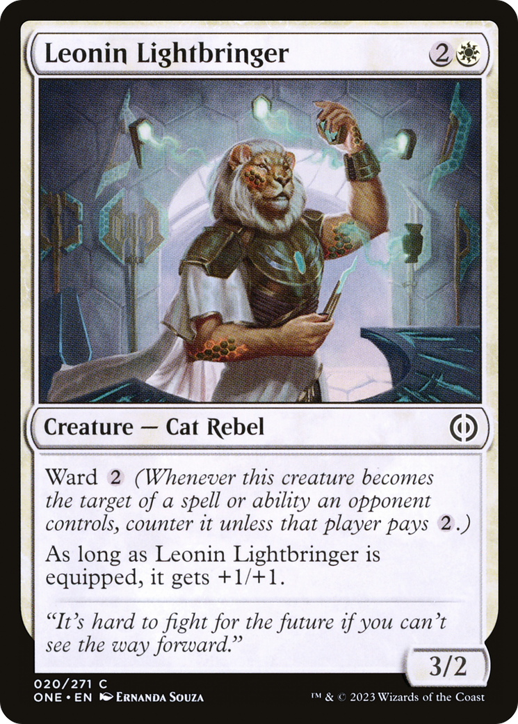 Leonin Lightbringer [Phyrexia: All Will Be One] | Black Swamp Games