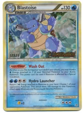 Blastoise (13/95) (Staff Prerelease Promo) [HeartGold & SoulSilver: Black Star Promos] | Black Swamp Games