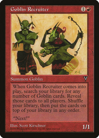 Goblin Recruiter [Visions] | Black Swamp Games