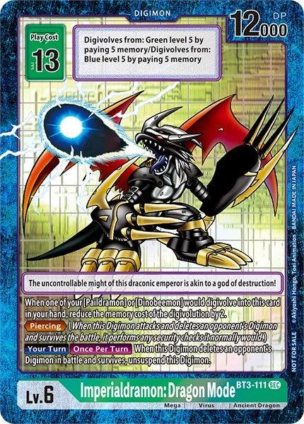 Imperialdramon Dragon Mode [BT3-111] [Revision Pack Cards] | Black Swamp Games