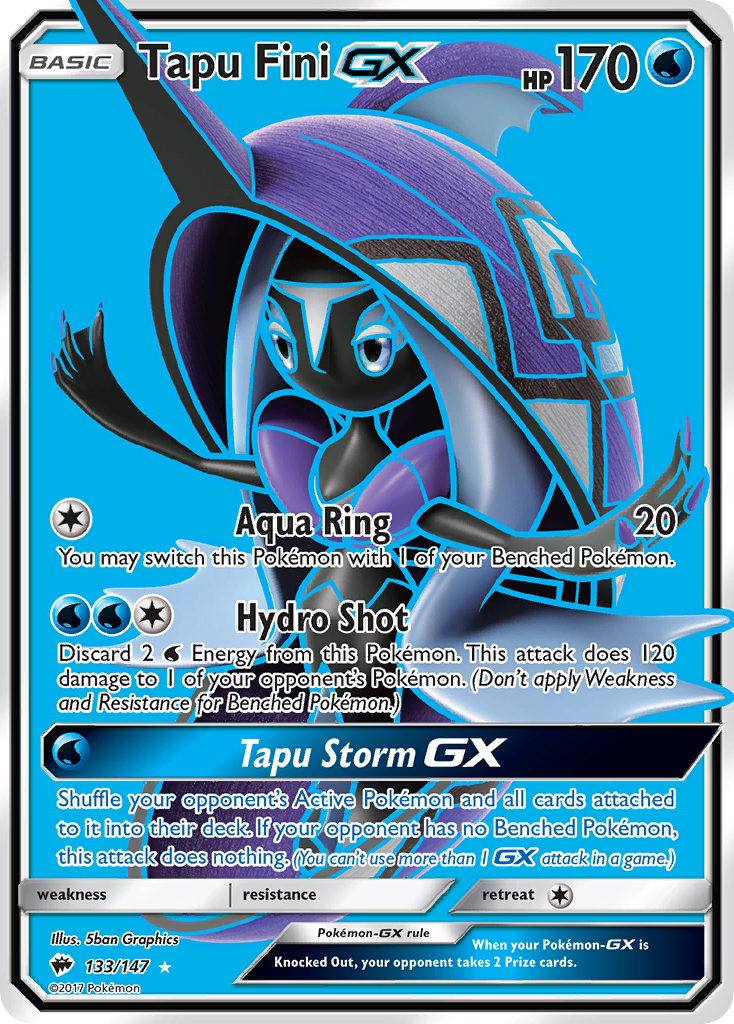 Tapu Fini GX (133/147) [Sun & Moon: Burning Shadows] | Black Swamp Games