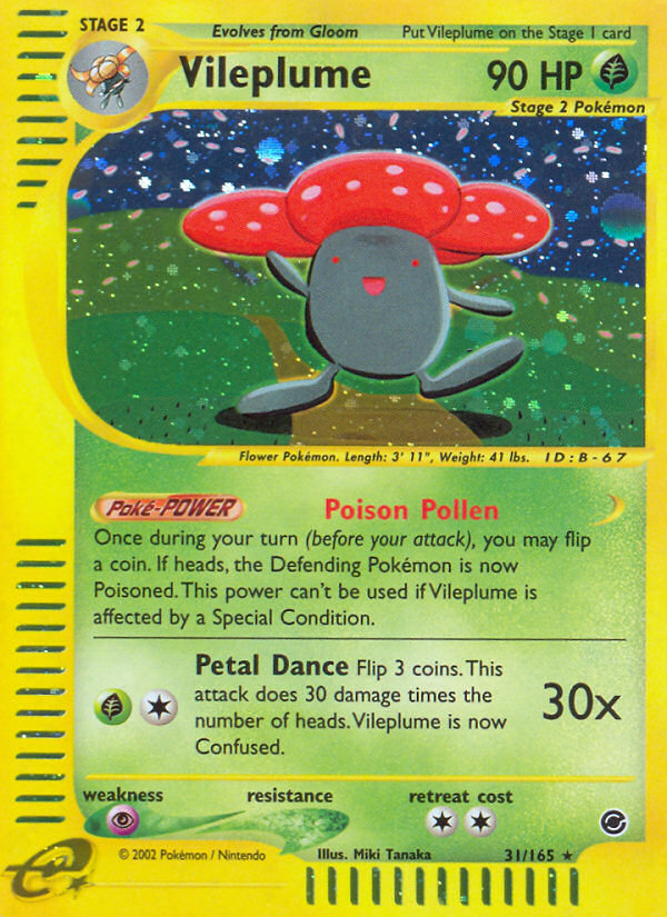 Vileplume (31/165) [Expedition: Base Set] | Black Swamp Games