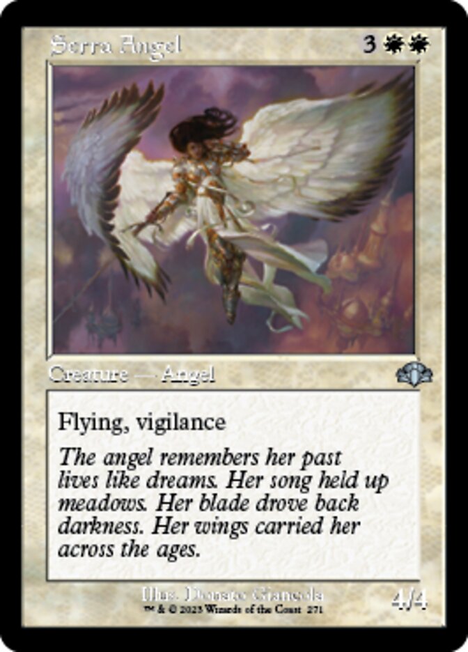 Serra Angel (Retro) [Dominaria Remastered] | Black Swamp Games