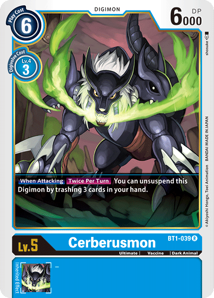 Cerberusmon [BT1-039] [Release Special Booster Ver.1.0] | Black Swamp Games