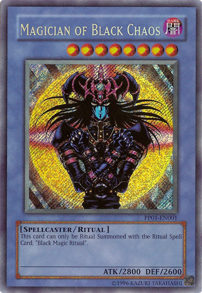 Magician of Black Chaos [PP01-EN001] Secret Rare | Black Swamp Games