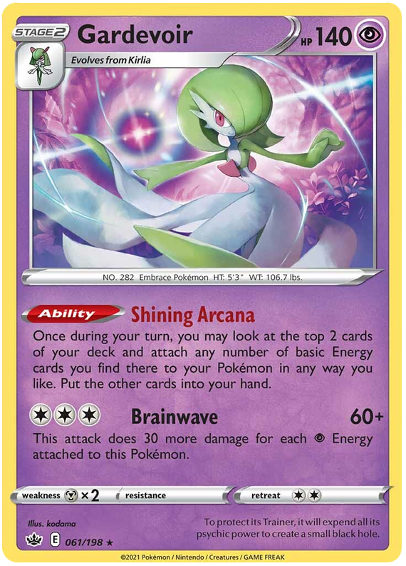 Gardevoir (061/198) (Theme Deck Exclusive) [Sword & Shield: Chilling Reign] | Black Swamp Games