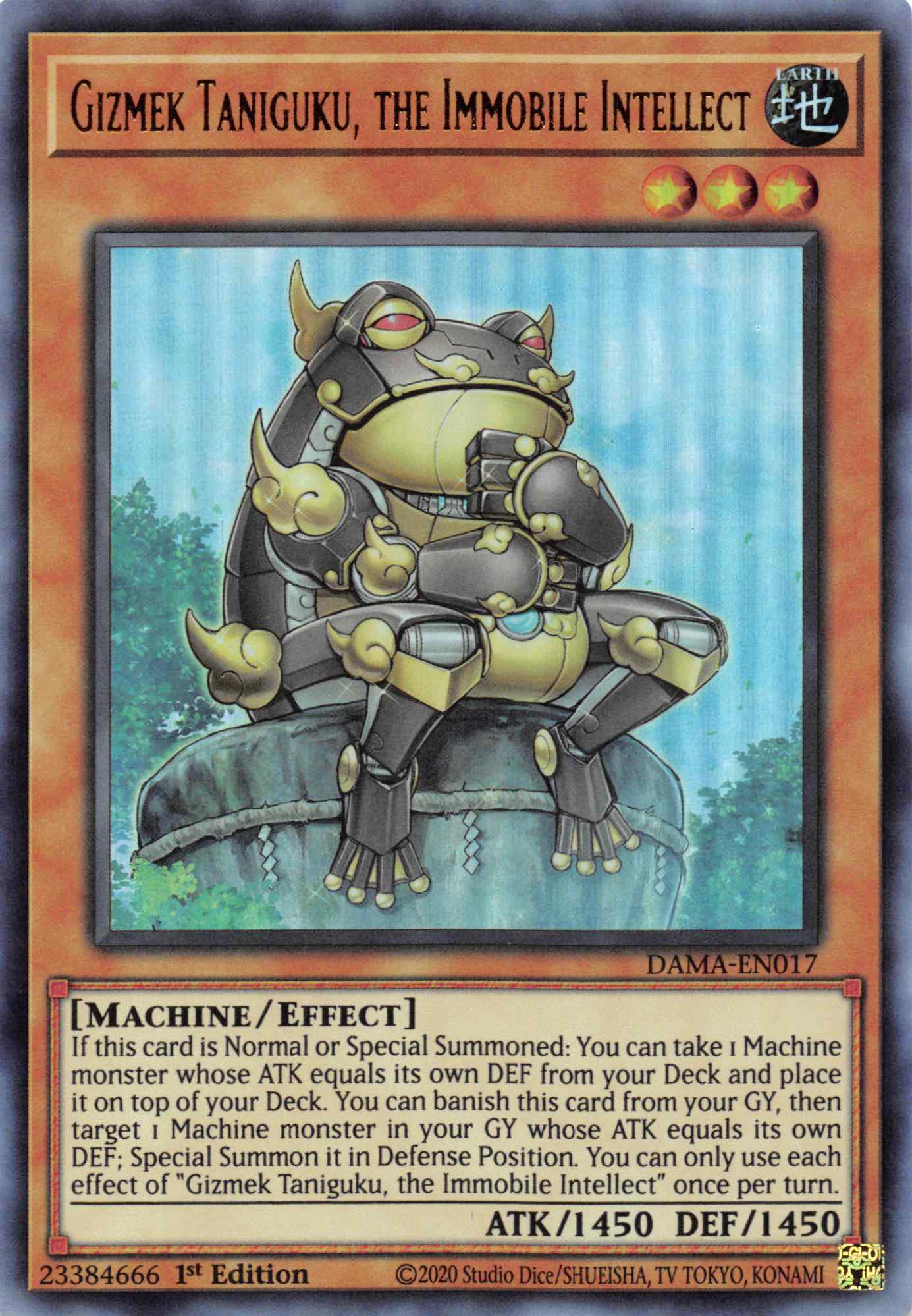 Gizmek Taniguku, the Immobile Intellect [DAMA-EN017] Ultra Rare | Black Swamp Games