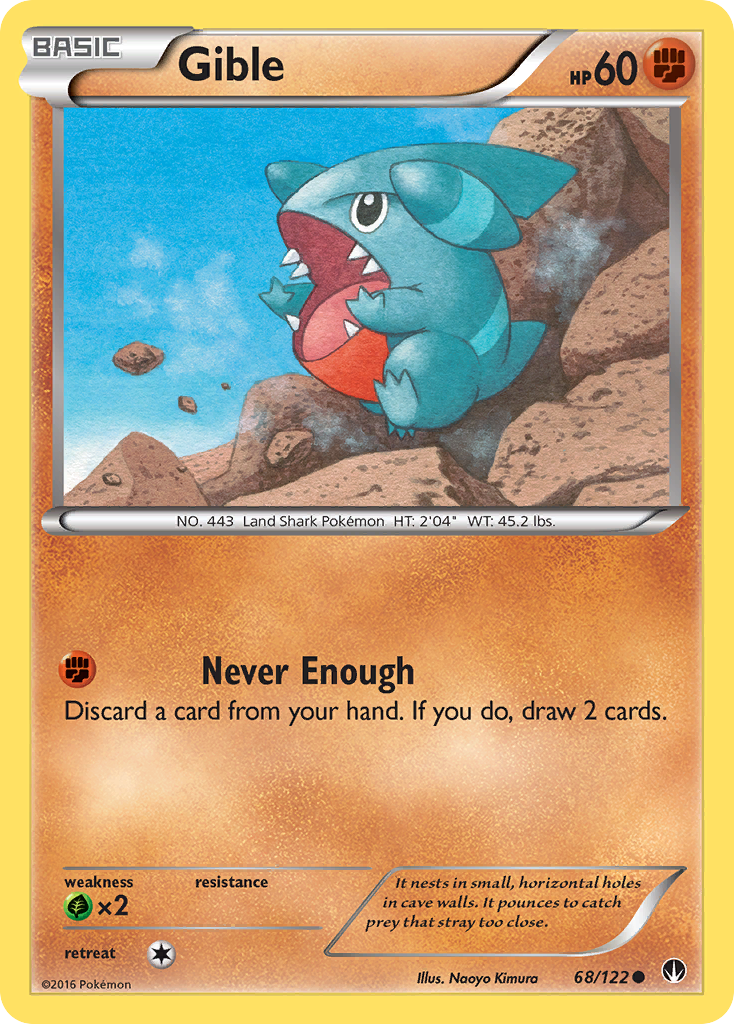 Gible (68/122) [XY: BREAKpoint] | Black Swamp Games