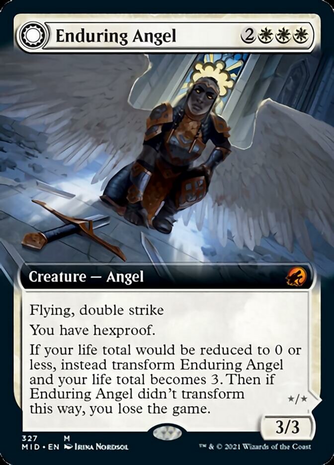 Enduring Angel // Angelic Enforcer (Extended) [Innistrad: Midnight Hunt] | Black Swamp Games