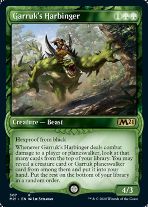 Garruk's Harbinger (Showcase) [Core Set 2021] | Black Swamp Games