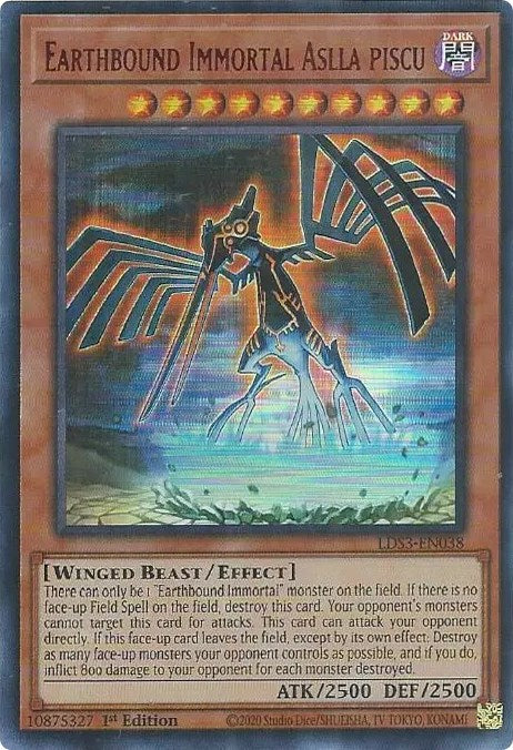 Earthbound Immortal Aslla piscu (Red) [LDS3-EN038] Ultra Rare | Black Swamp Games