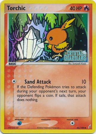 Torchic (66/100) (Stamped) [EX: Crystal Guardians] | Black Swamp Games