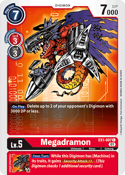 Megadramon [EX1-007] [Classic Collection] | Black Swamp Games