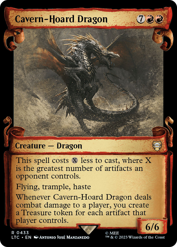 Cavern-Hoard Dragon [The Lord of the Rings: Tales of Middle-Earth Commander Showcase Scrolls] | Black Swamp Games