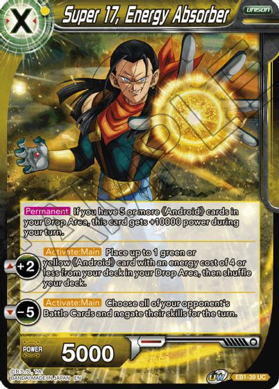 Super 17, Energy Absorber (EB1-039) [Battle Evolution Booster] | Black Swamp Games