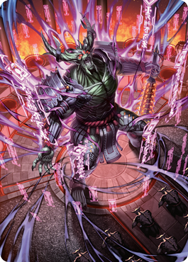 Hidetsugu, Devouring Chaos Art Card [Kamigawa: Neon Dynasty Art Series] | Black Swamp Games