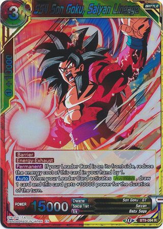 SS4 Son Goku, Saiyan Lineage [BT9-094] | Black Swamp Games