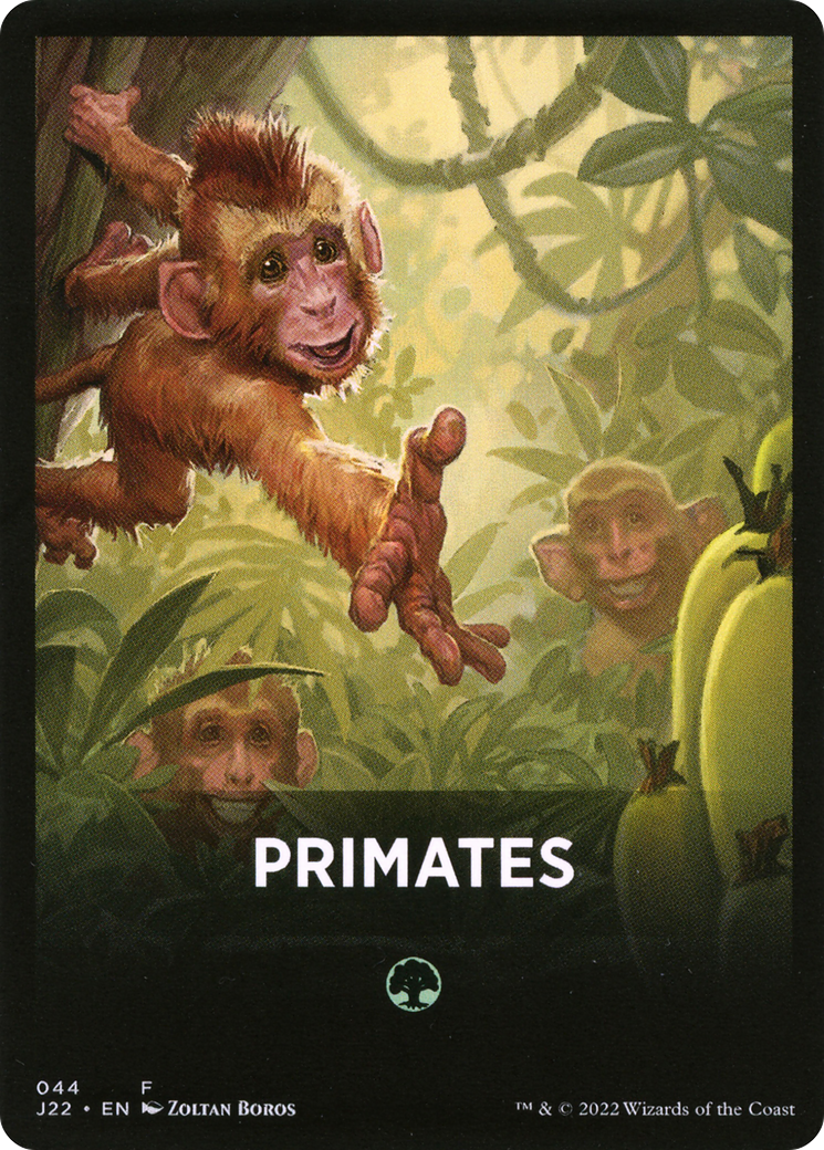 Primates Theme Card [Jumpstart 2022 Front Cards] | Black Swamp Games