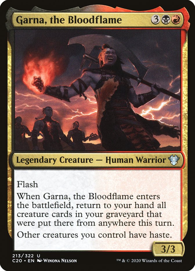 Garna, the Bloodflame [Commander 2020] | Black Swamp Games