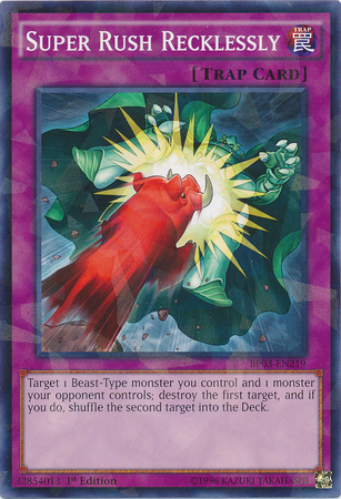Super Rush Recklessly [BP03-EN219] Shatterfoil Rare | Black Swamp Games