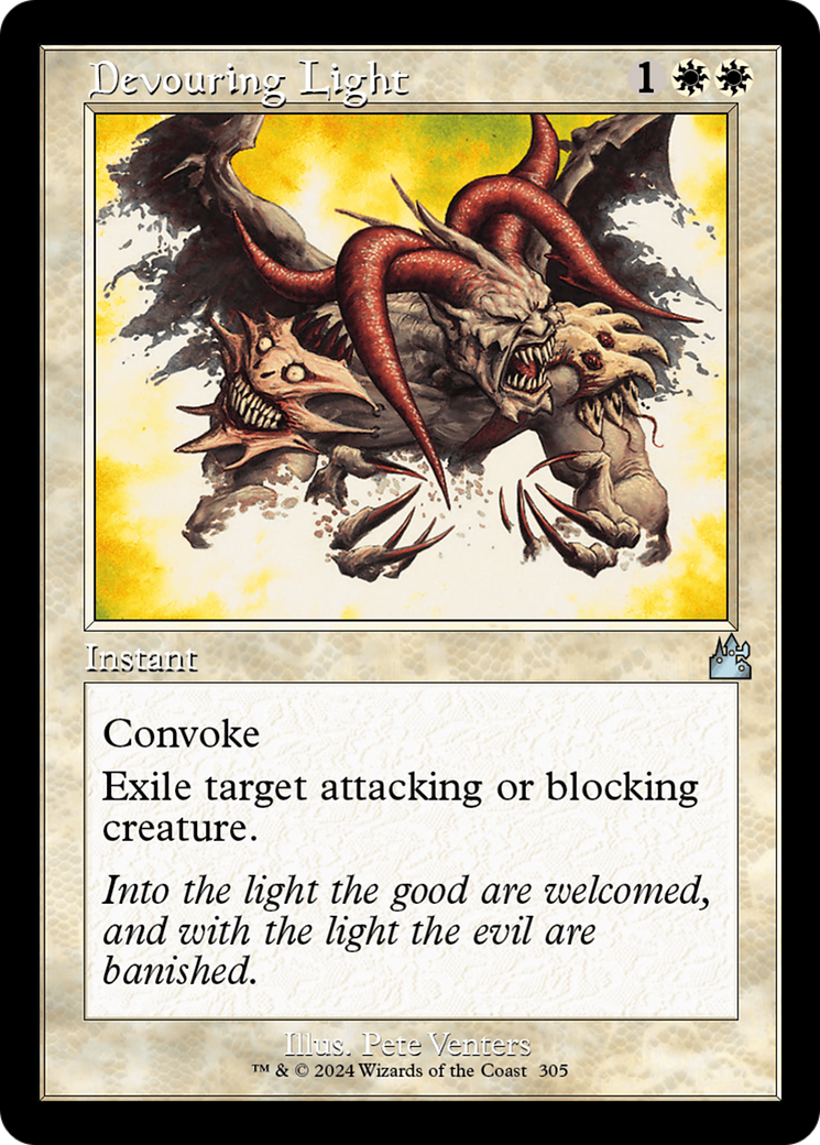 Devouring Light (Retro Frame) [Ravnica Remastered] | Black Swamp Games