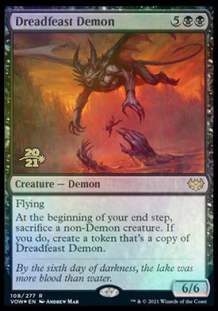 Dreadfeast Demon [Innistrad: Crimson Vow Prerelease Promos] | Black Swamp Games