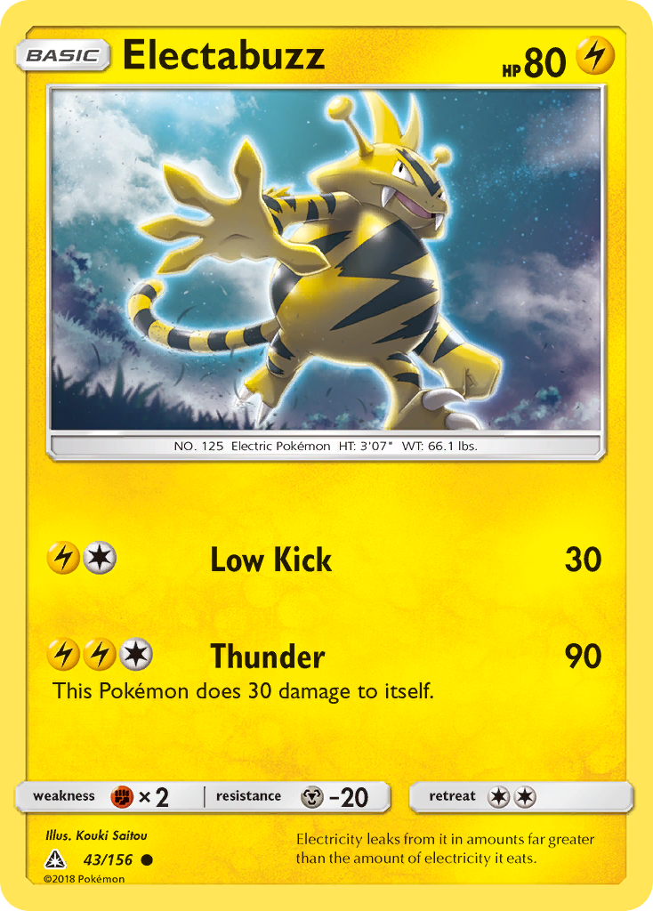 Electabuzz (43/156) [Sun & Moon: Ultra Prism] | Black Swamp Games