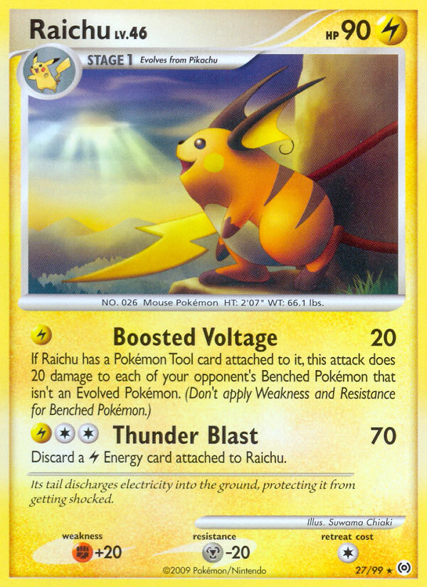 Raichu (27/99) [Platinum: Arceus] | Black Swamp Games