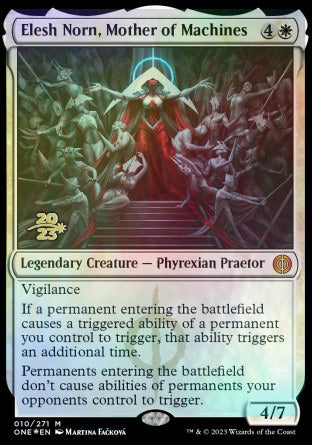 Elesh Norn, Mother of Machines [Phyrexia: All Will Be One Prerelease Promos] | Black Swamp Games