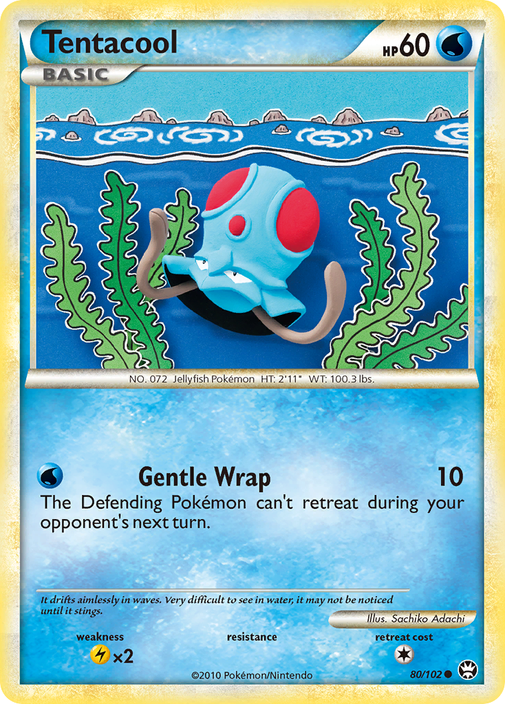 Tentacool (80/102) [HeartGold & SoulSilver: Triumphant] | Black Swamp Games