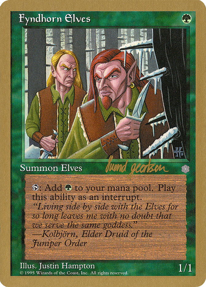 Fyndhorn Elves (Svend Geertsen) [World Championship Decks 1997] | Black Swamp Games