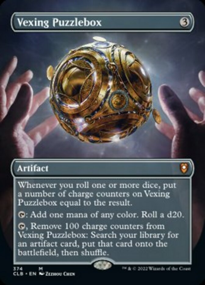 Vexing Puzzlebox (Borderless Alternate Art) [Commander Legends: Battle for Baldur's Gate] | Black Swamp Games