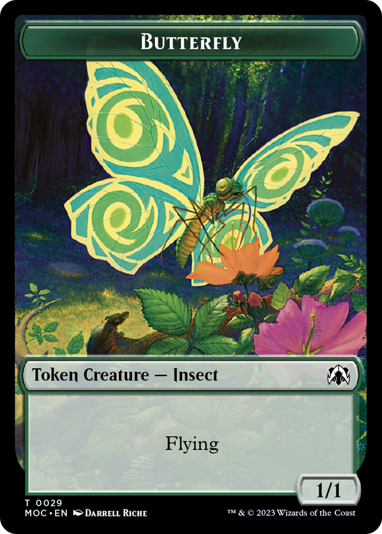 Butterfly // City's Blessing Double-Sided Token [March of the Machine Commander Tokens] | Black Swamp Games