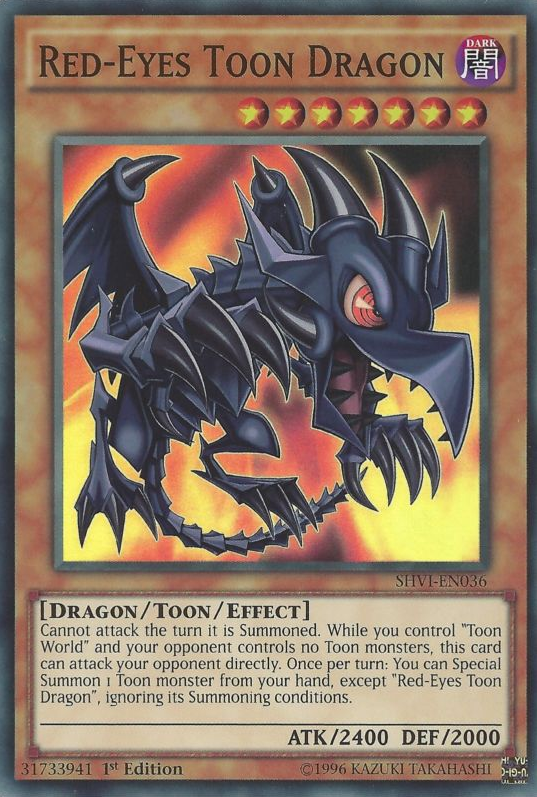 Red-Eyes Toon Dragon [SHVI-EN036] Super Rare | Black Swamp Games